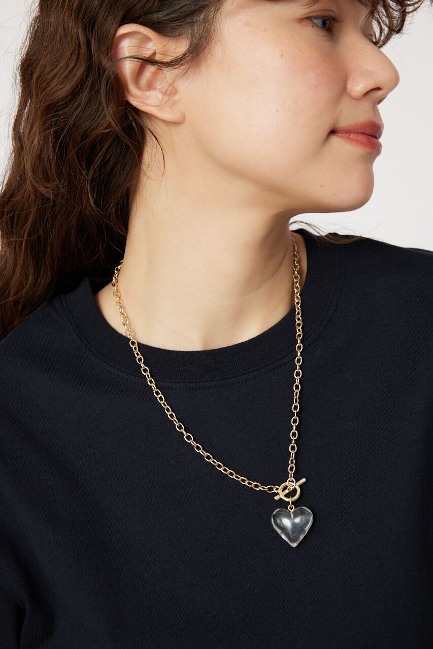 RODEO CROWNS「クリアハートモチーフネックレス」|ネックレス|