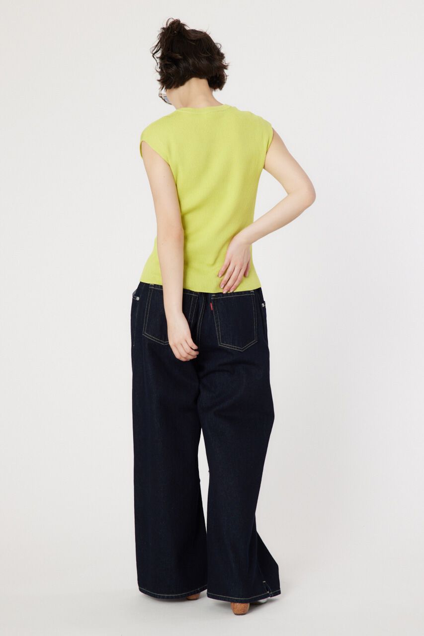 RODEO CROWNS「BASIC ノースリーブ ニット トップス」|タンクトップ|