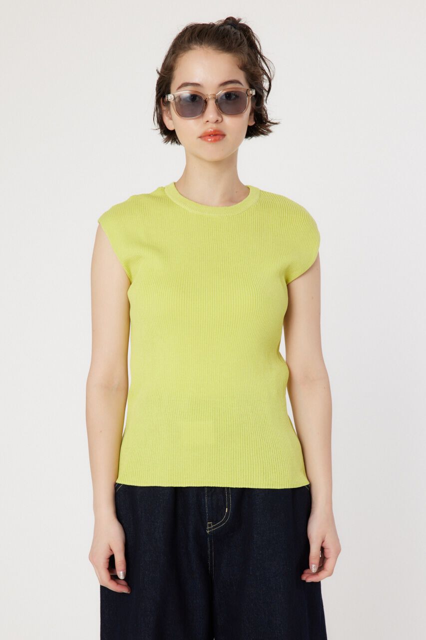 RODEO CROWNS「BASIC ノースリーブ ニット トップス」|タンクトップ|