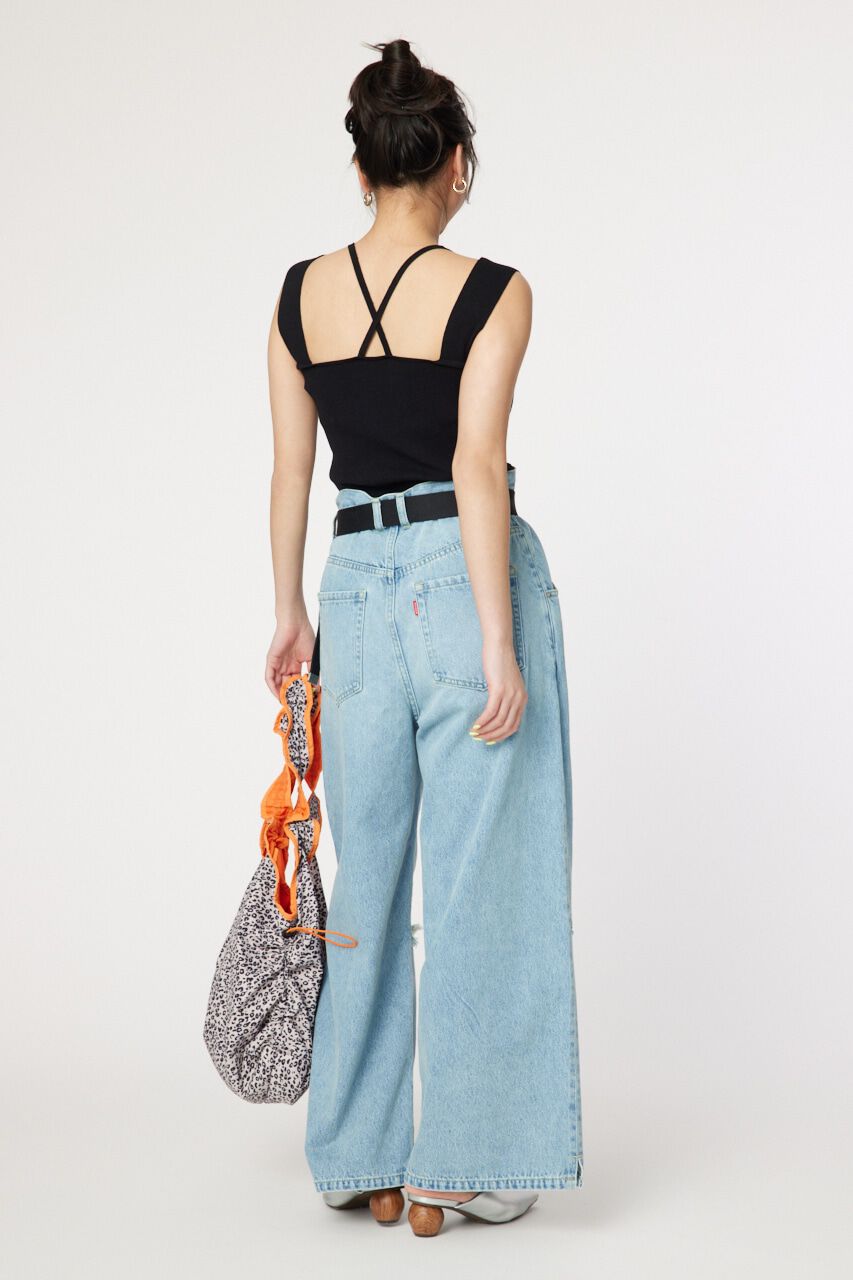 RODEO CROWNS「ベルト付きデニム」|デニム|