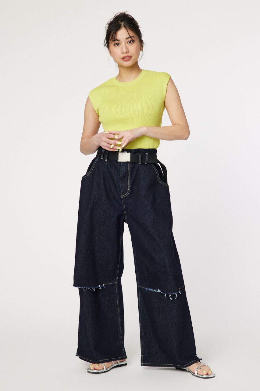 RODEO CROWNS「ベルト付きデニム」|デニム|