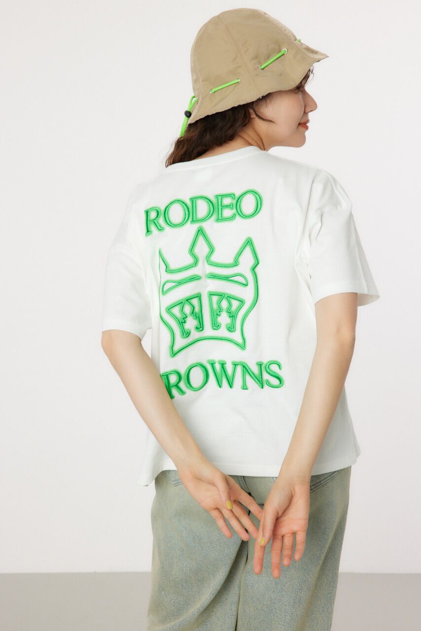 RODEO CROWNS「刺繍 クラウン Tシャツ」|Tシャツ・カットソー|WHT