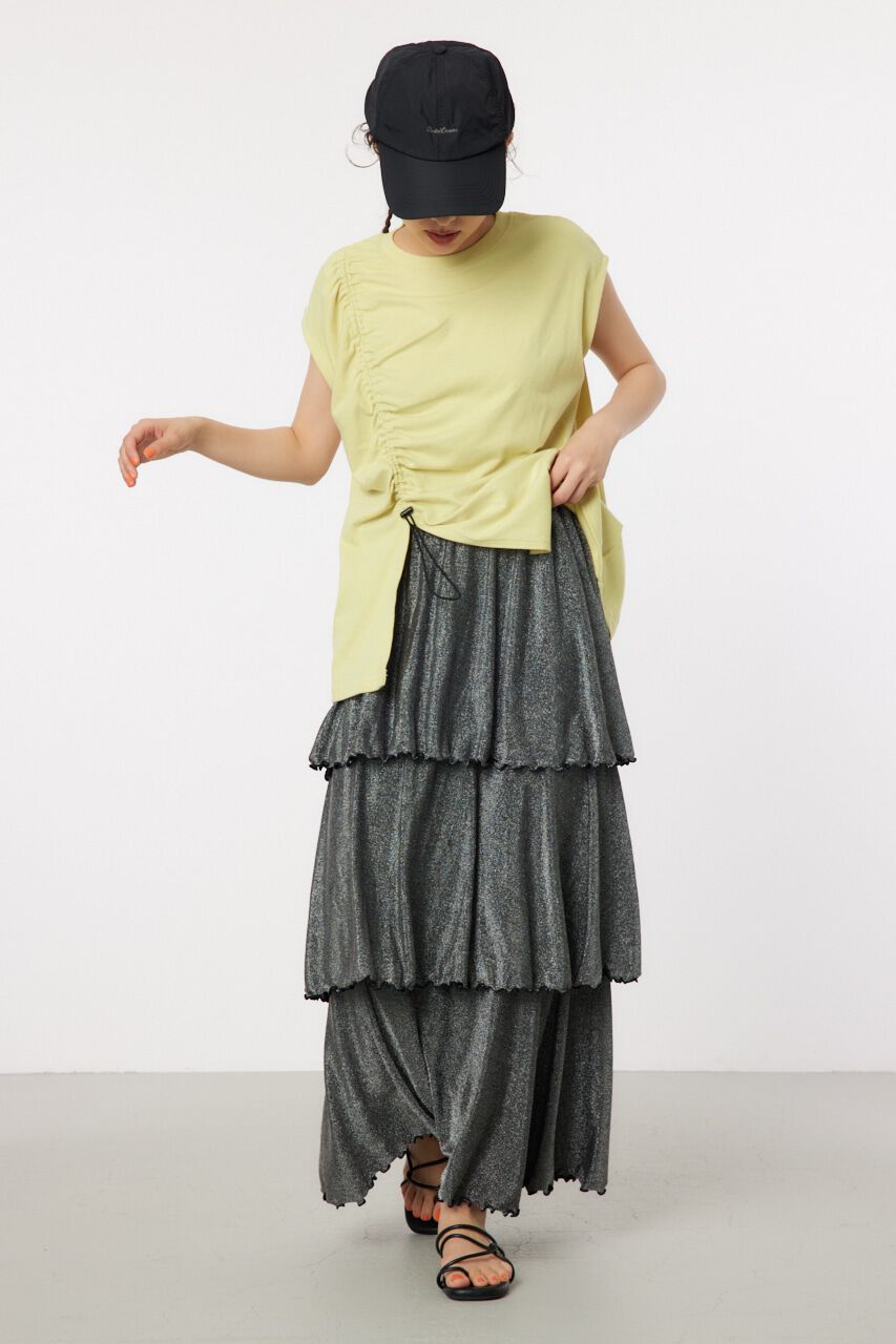 RODEO CROWNS「ラメカットティアードスカート」|スカート|