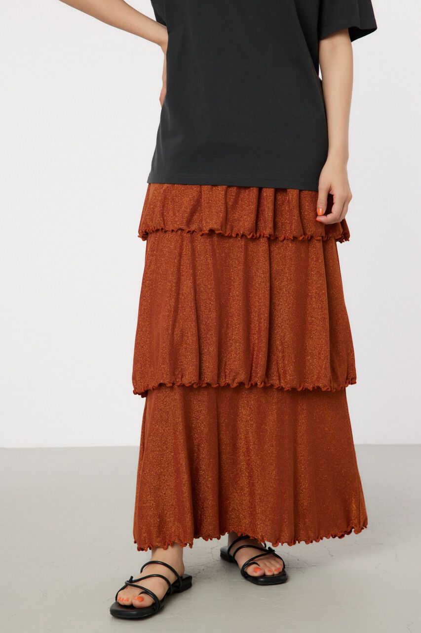 RODEO CROWNS「ラメカットティアードスカート」|スカート|ORG