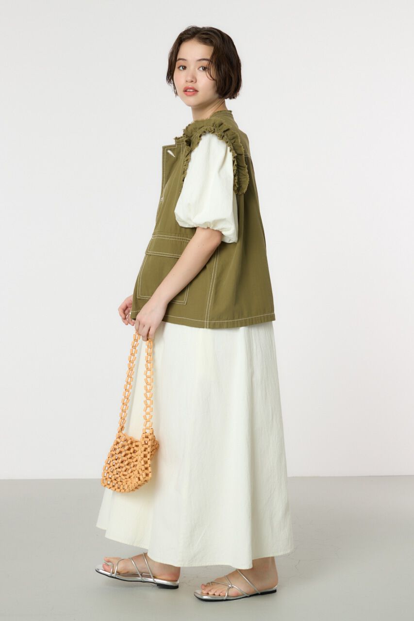 RODEO CROWNS「フリルショルダーベスト」|ダウンベスト・ベスト|