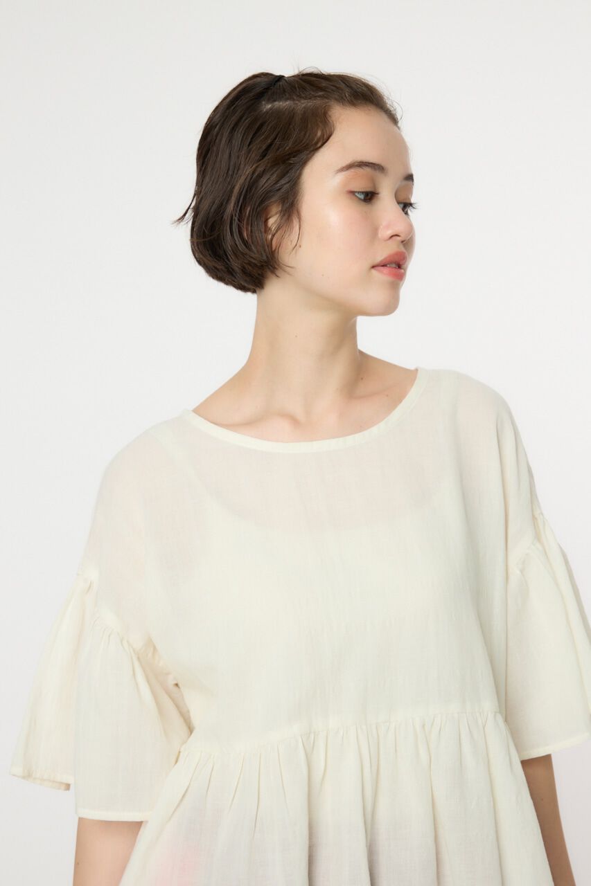 RODEO CROWNS「リネンライクフリルブラウス」|シャツ・ブラウス|