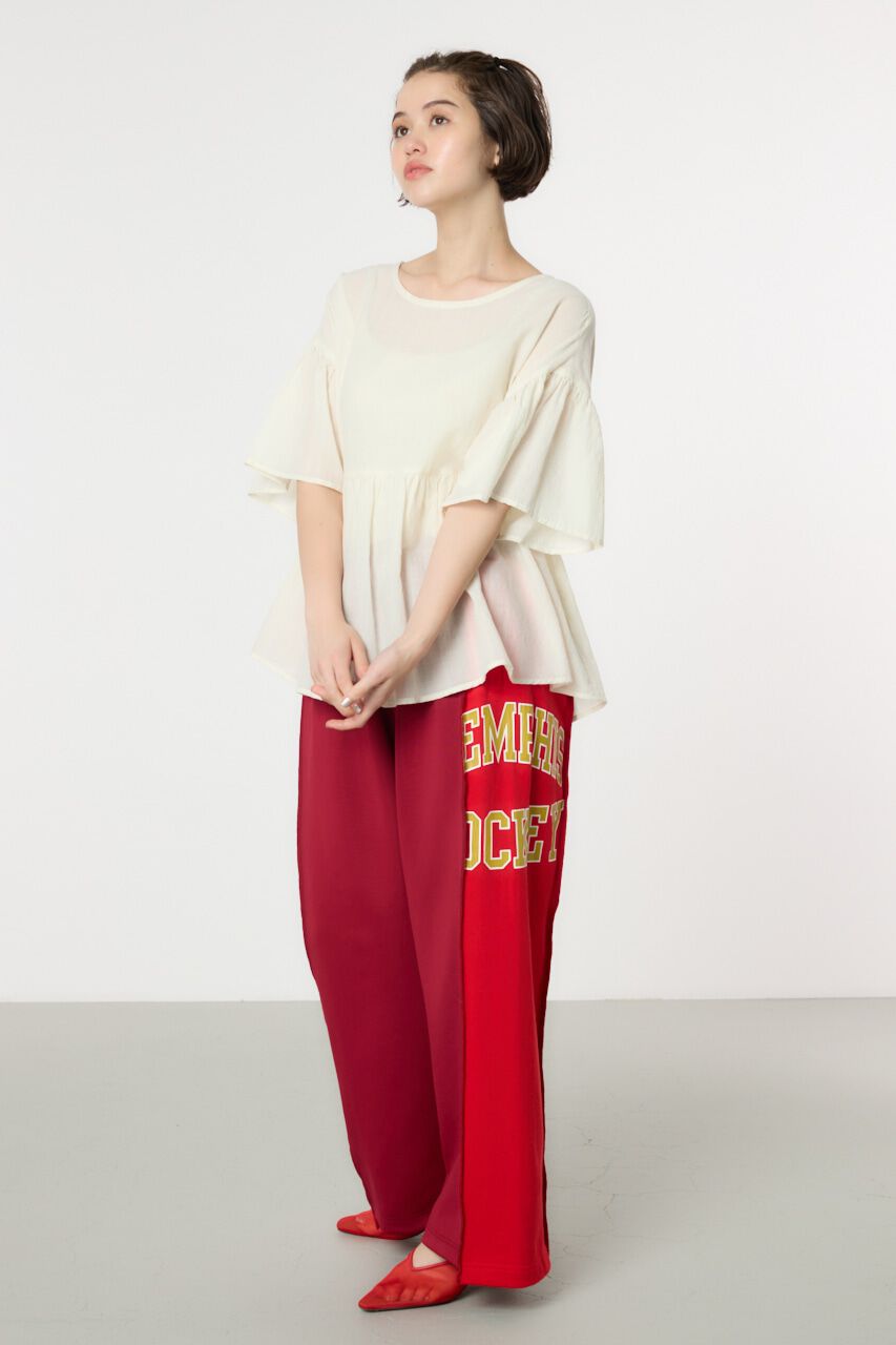 RODEO CROWNS「リネンライクフリルブラウス」|シャツ・ブラウス|