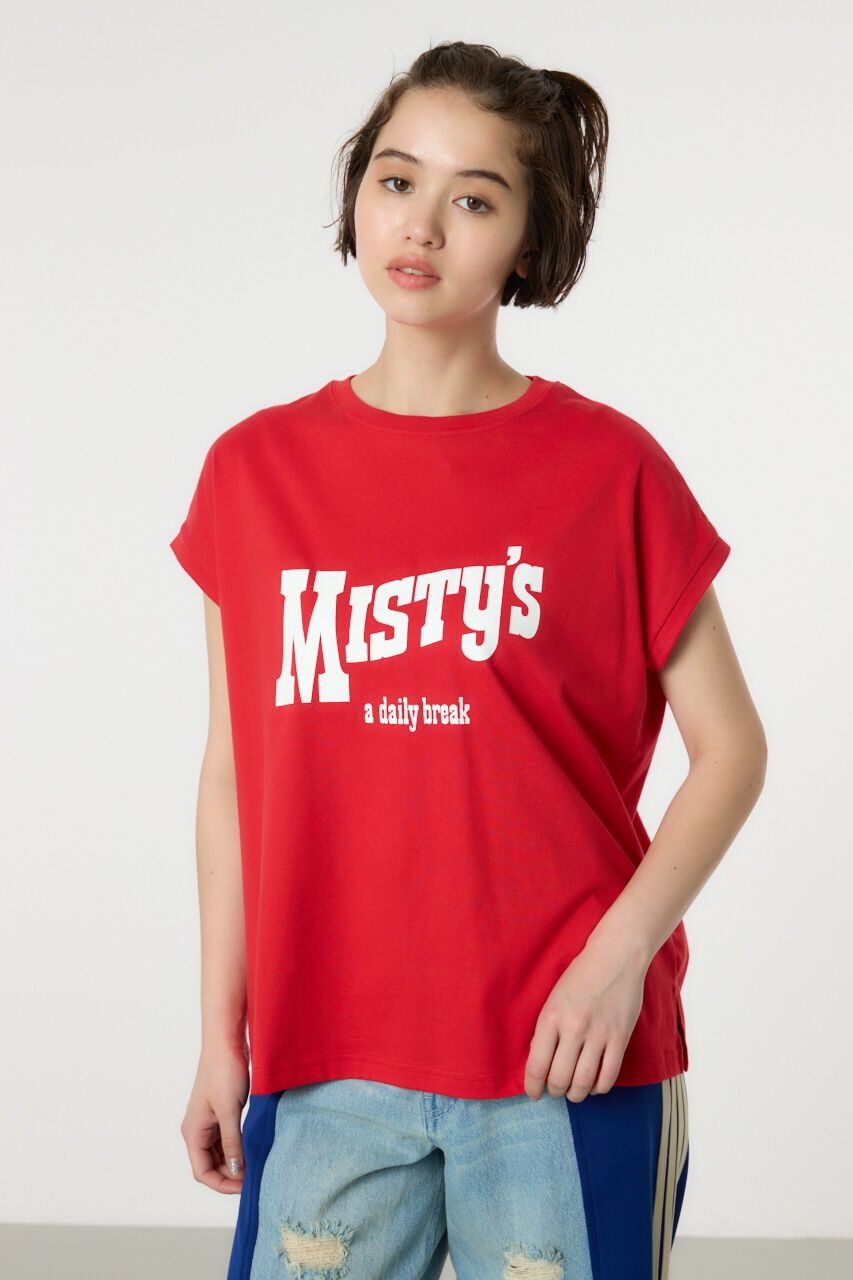 RODEO CROWNS「MISTYフレンチスリーブトップス」|タンクトップ|RED