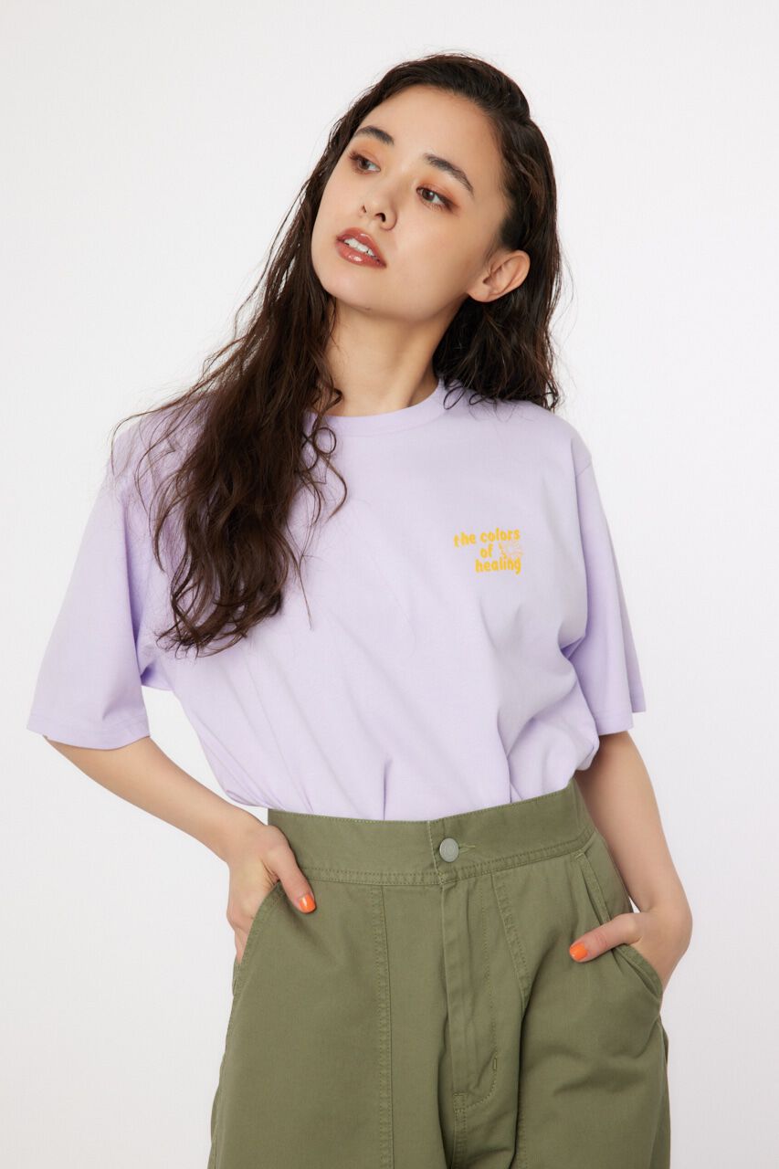 RODEO CROWNS「HEALING FLOWER Tシャツ」|Tシャツ・カットソー|L/PUR1