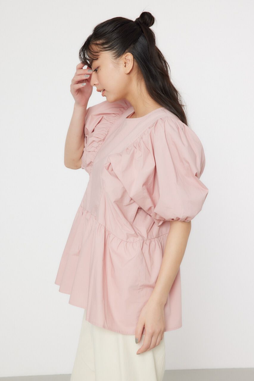 RODEO CROWNS「袖ボリュームペプラムトップス」|シャツ・ブラウス|