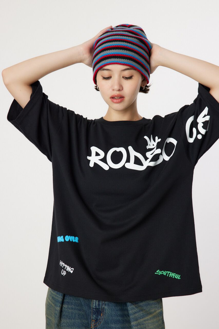 RODEO CROWNS「STREET LOGO 5S Tシャツ」|Tシャツ・カットソー|BLK