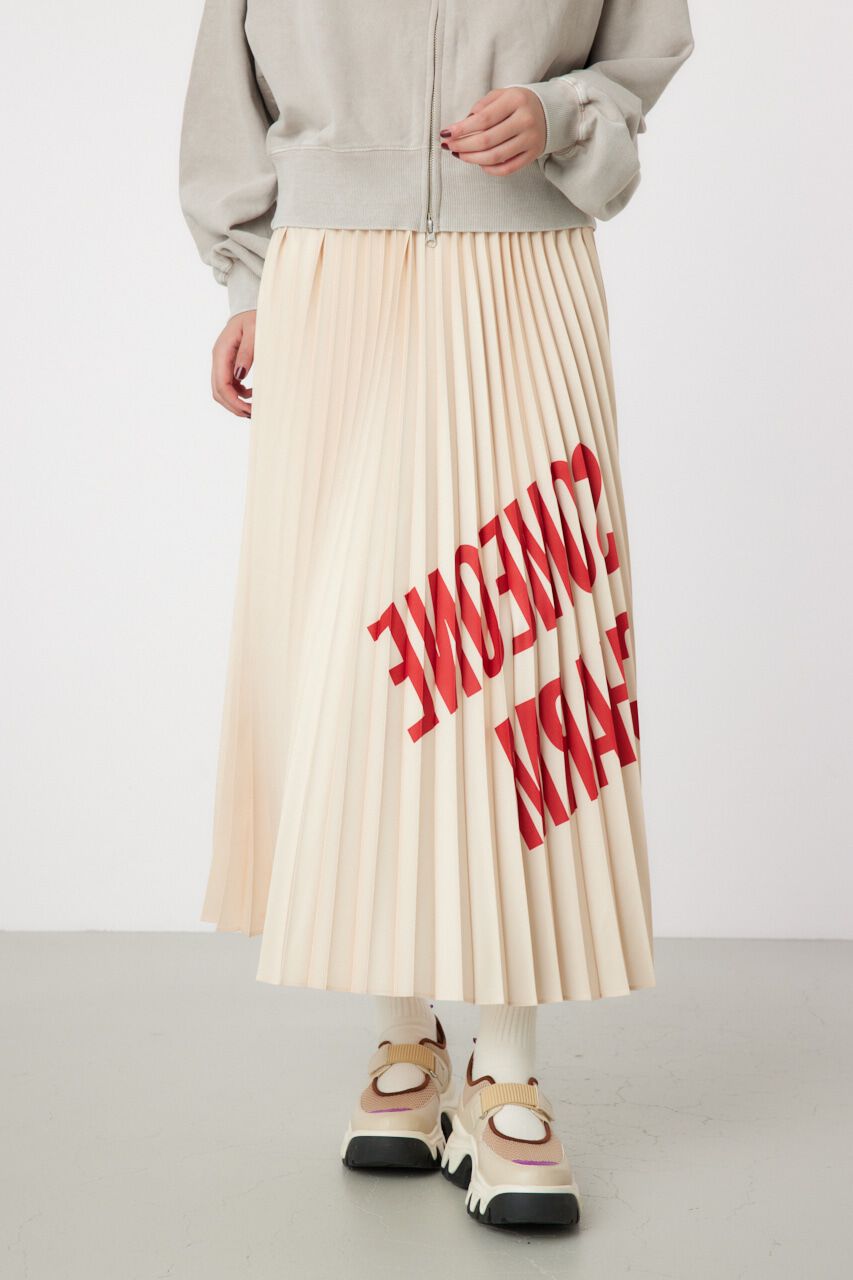 RODEO CROWNS「メッセージロゴプリーツスカート」|その他|O/WHT1