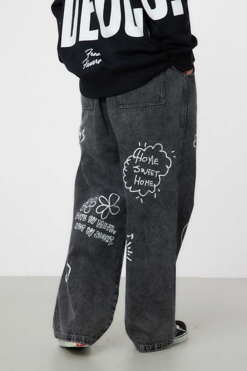 RODEO CROWNS「rakugaki デニムパンツ」|デニム|