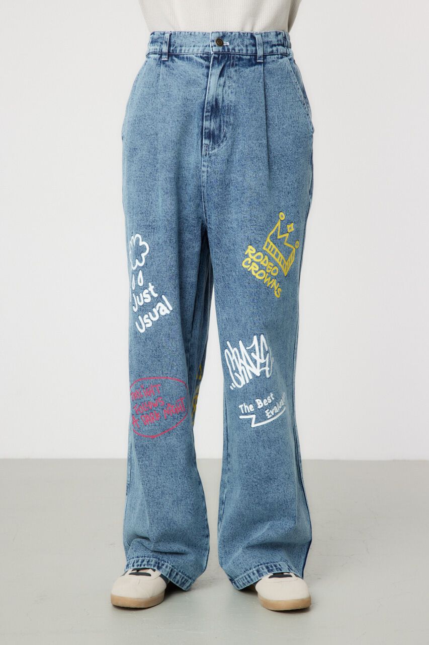 RODEO CROWNS「rakugaki デニムパンツ」|デニム|