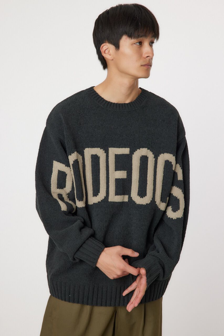 RODEO CROWNS「モールビッグロゴニットトップス」|ニット・セーター|C.GRY