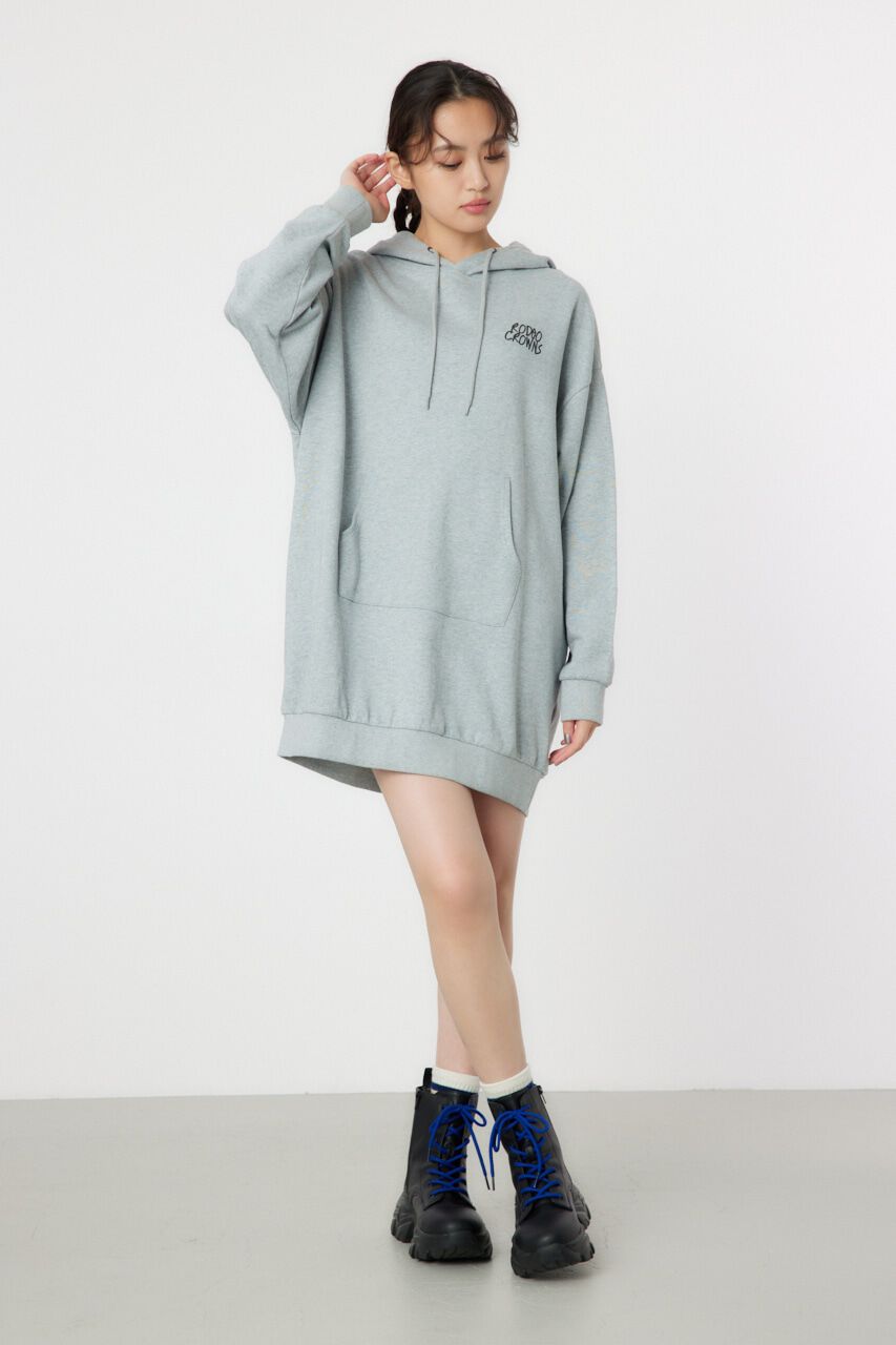 RODEO CROWNS「クラウンエンボス LOGO パーカーワンピース」|ワンピース|