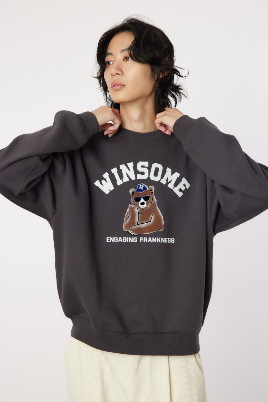 RODEO CROWNS「winsome bear スウェット」|パーカー|C.GRY