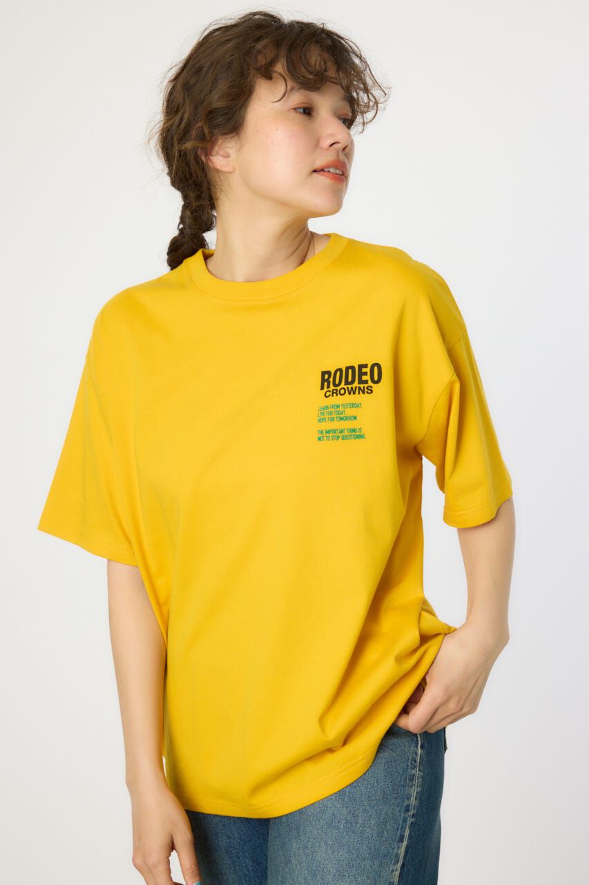 RODEO CROWNS「Overlap デニムアップリケTシャツ」|Tシャツ・カットソー|