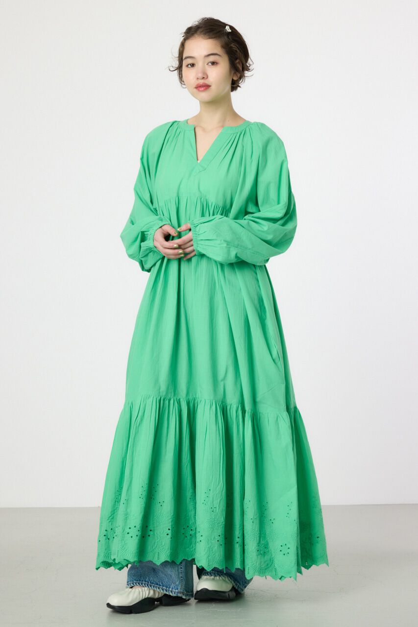 RODEO CROWNS「コットンレーススカラップワンピース」|ワンピース|GRN