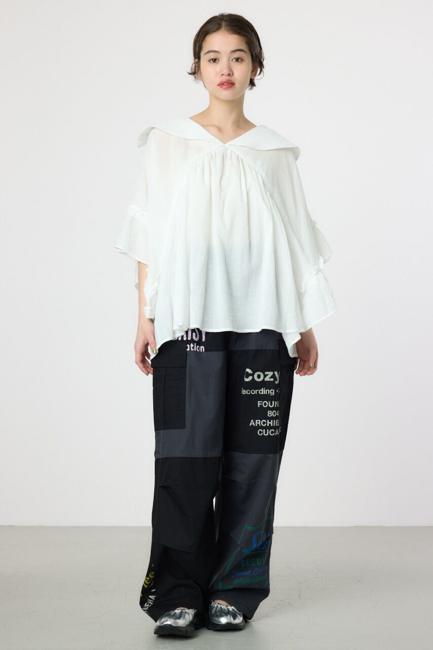 RODEO CROWNS「ボリュームフリルチュニック」|シャツ・ブラウス|