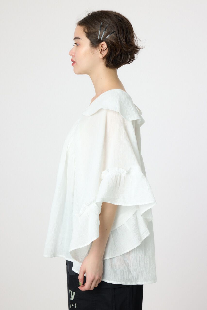 RODEO CROWNS「ボリュームフリルチュニック」|シャツ・ブラウス|
