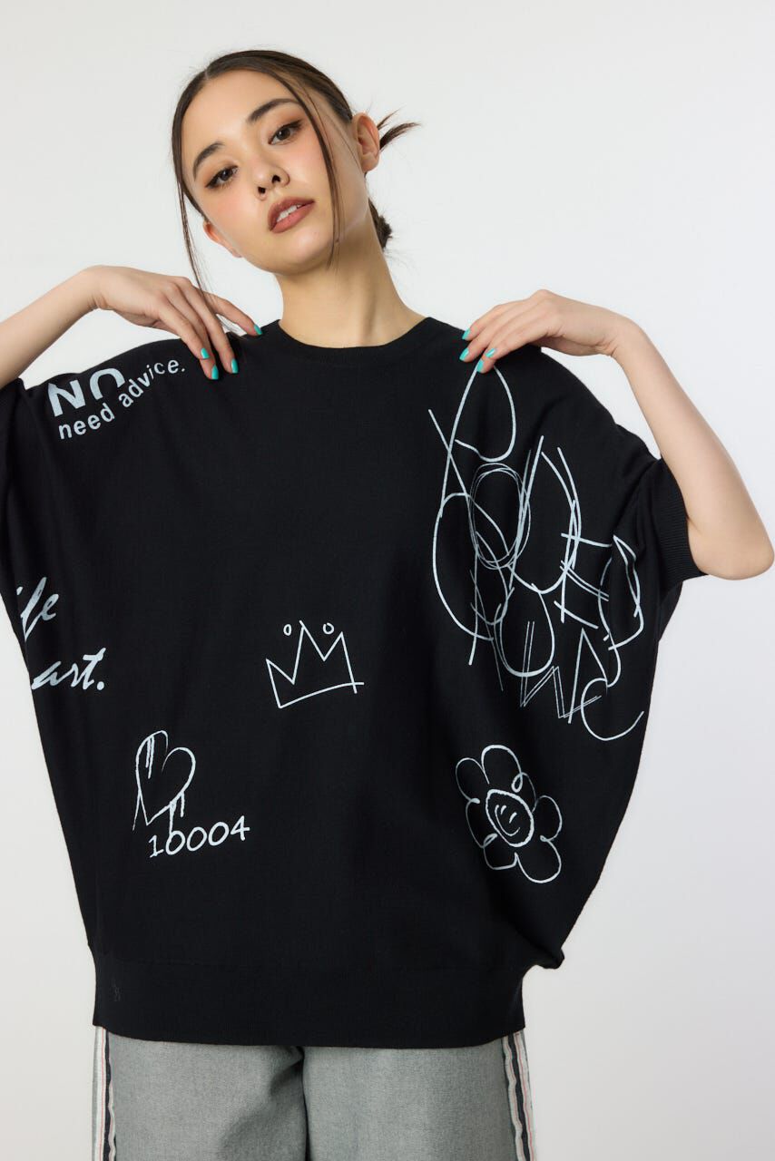 RODEO CROWNS「ラクガキドルマンニット」|ニット・セーター|