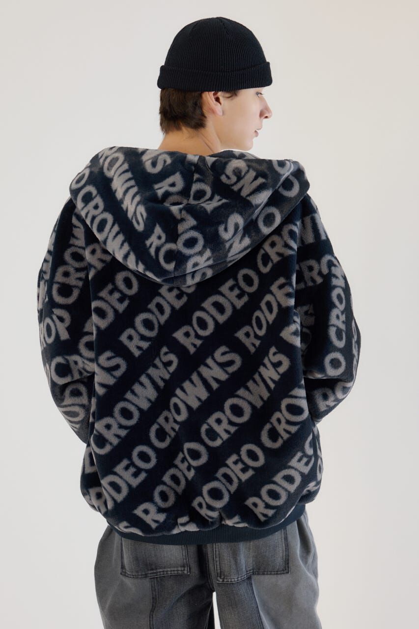 RODEO CROWNS「オールオーバーロゴファーブルゾン」|ブルゾン・スタジャン|