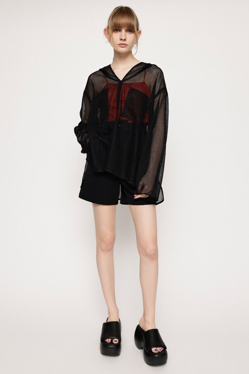 SLY「HOODED MESH ブラウス」|シャツ・ブラウス|