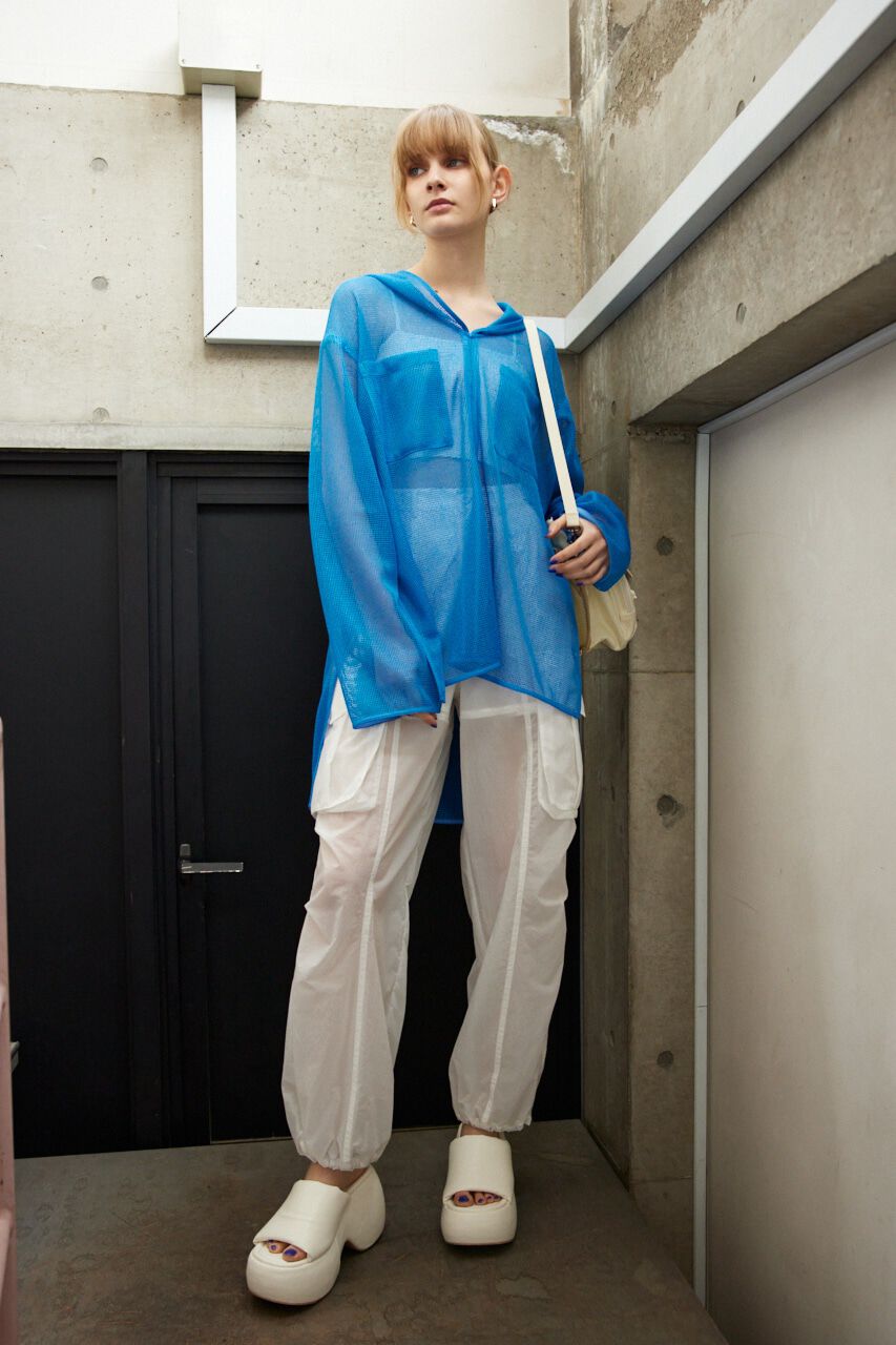 SLY「HOODED MESH ブラウス」|シャツ・ブラウス|