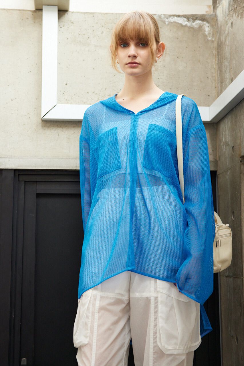 SLY「HOODED MESH ブラウス」|シャツ・ブラウス|