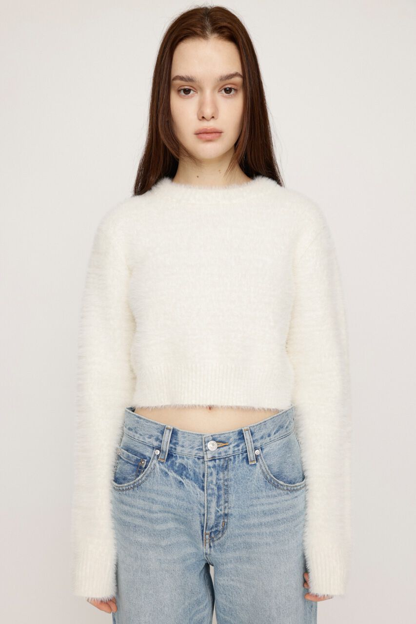 SLY「SHAGGY CREW NECK トップス」|ニット・セーター|IVOY3