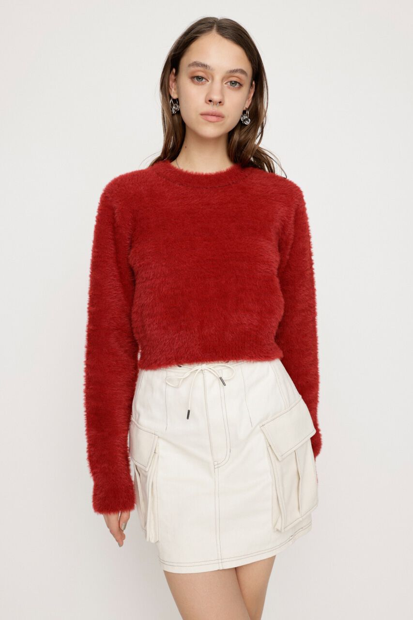 SLY「SHAGGY CREW NECK トップス」|ニット・セーター|