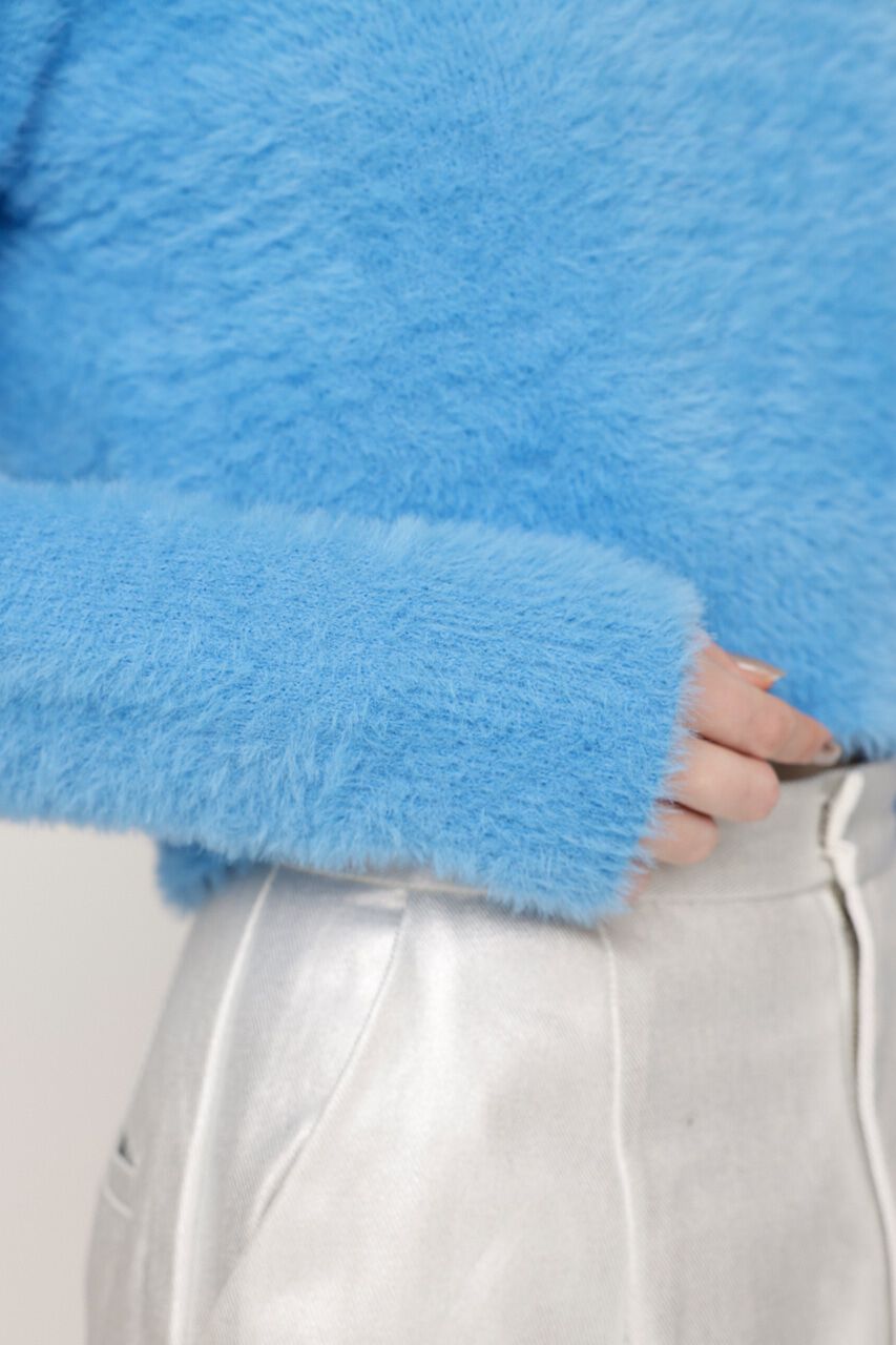 SLY「SHAGGY CREW NECK トップス」|ニット・セーター|