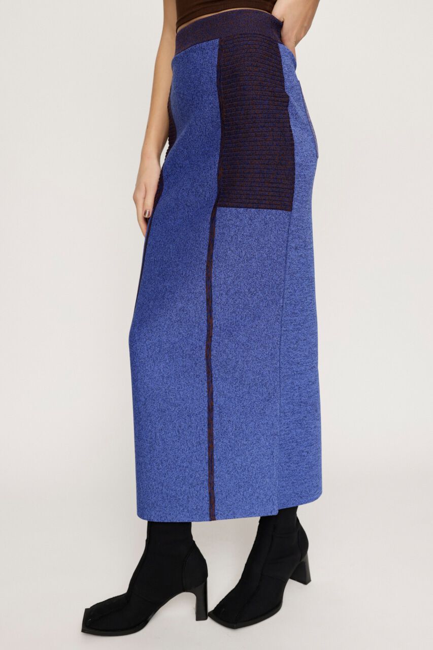 SLY「BLOCKING I LINE KNIT スカート」|スカート|
