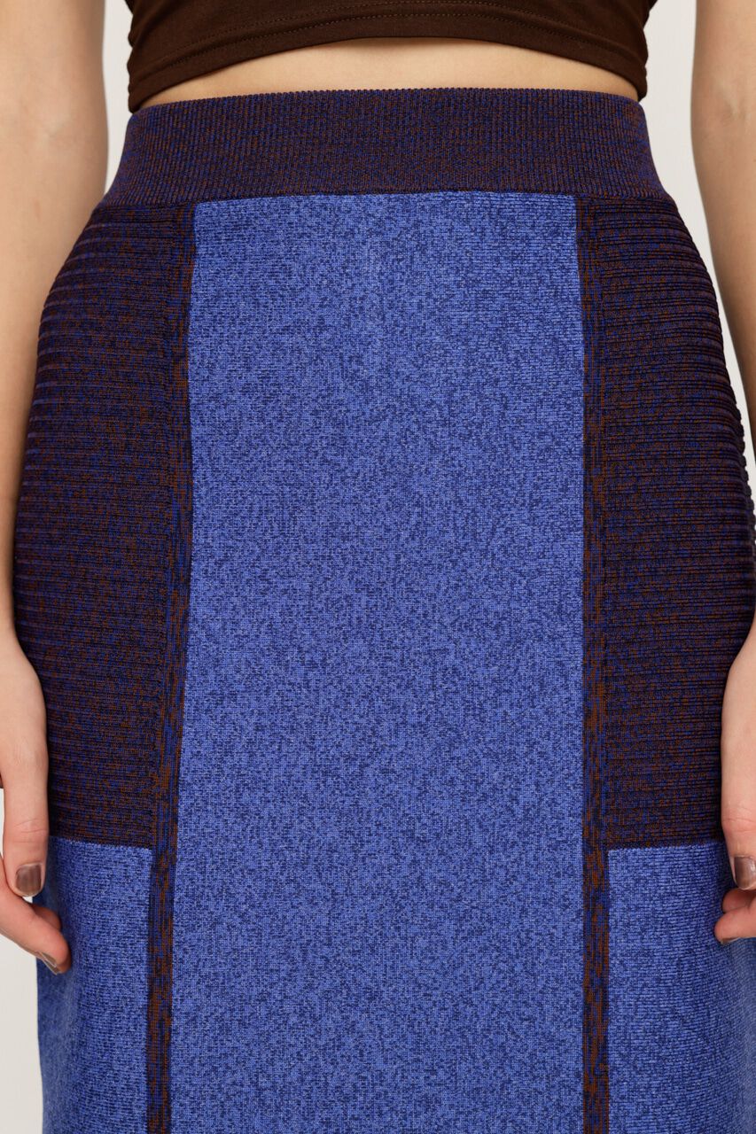 SLY「BLOCKING I LINE KNIT スカート」|スカート|