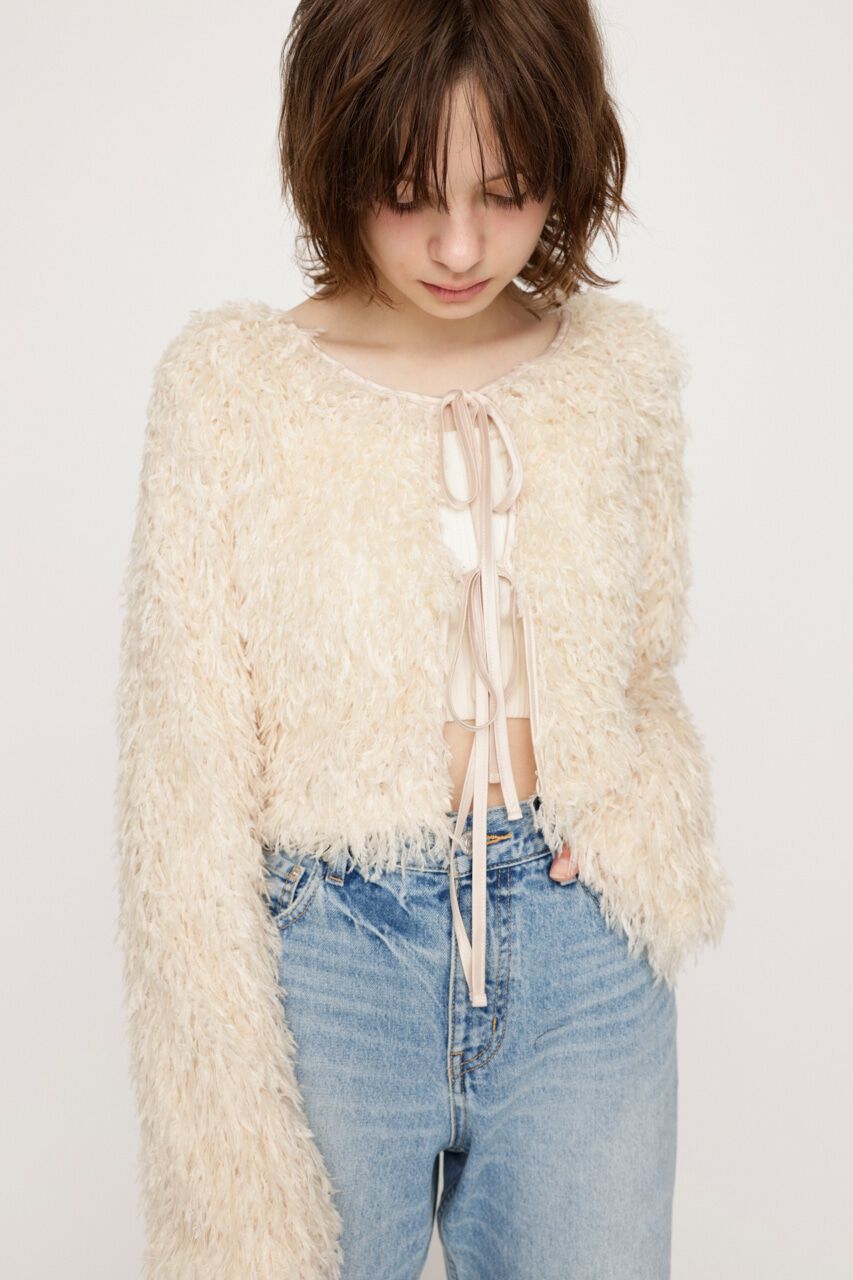 SLY「2WAY SHEER FEATHER トップス」|シャツ・ブラウス|