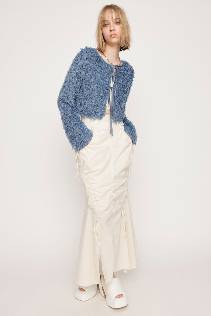 SLY「2WAY SHEER FEATHER トップス」|シャツ・ブラウス|