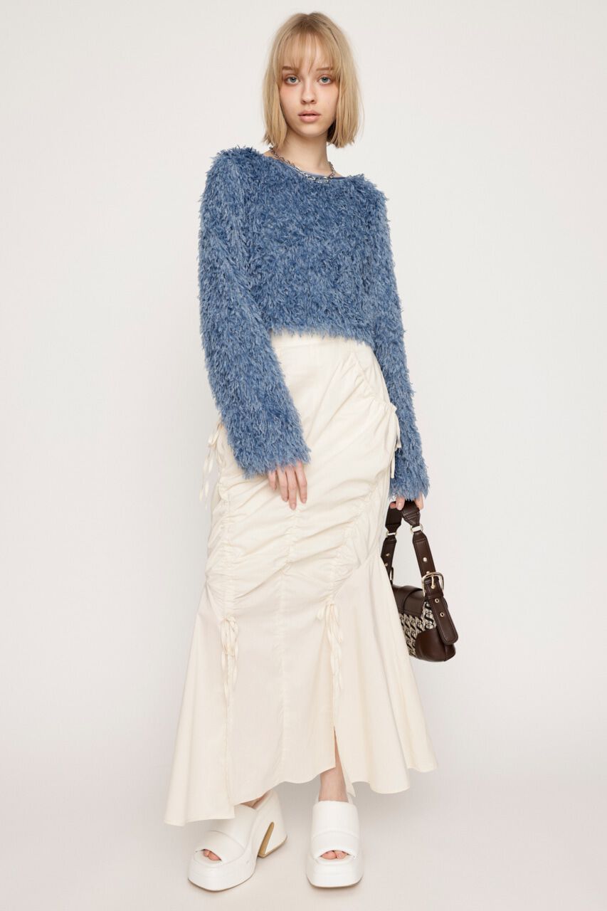 SLY「2WAY SHEER FEATHER トップス」|シャツ・ブラウス|