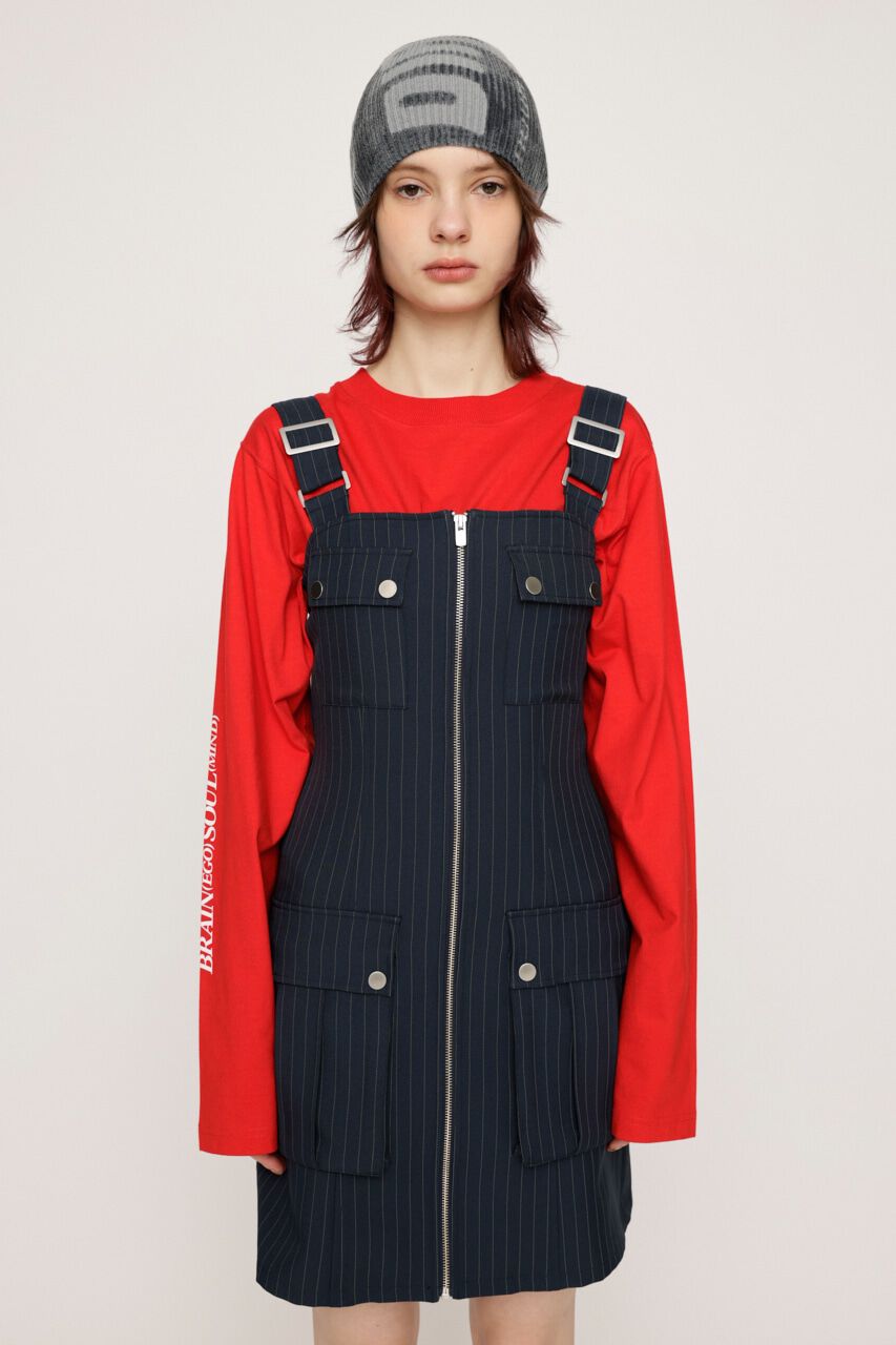 SLY「MANNISH CARGO ショートワンピース」|ワンピース|M/NVY7