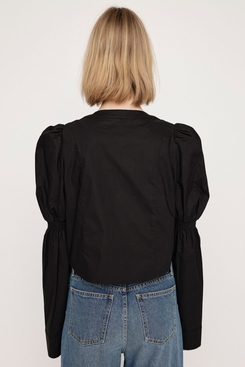 SLY「FRONT ZIP SHIRRING ブラウス」|シャツ・ブラウス|