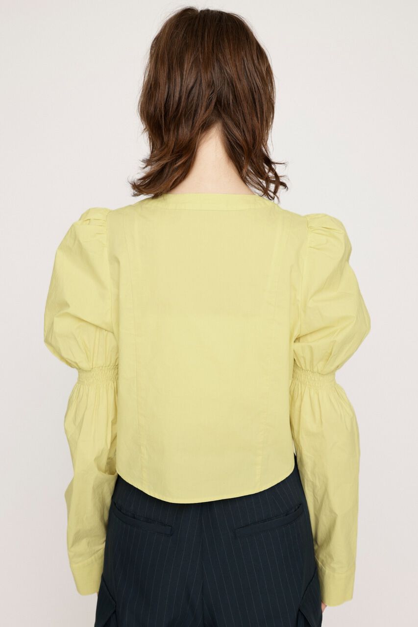 SLY「FRONT ZIP SHIRRING ブラウス」|シャツ・ブラウス|