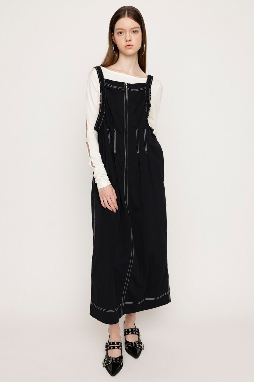 SLY「GATHER SHOULDER CAMI ロングワンピース」|ワンピース|