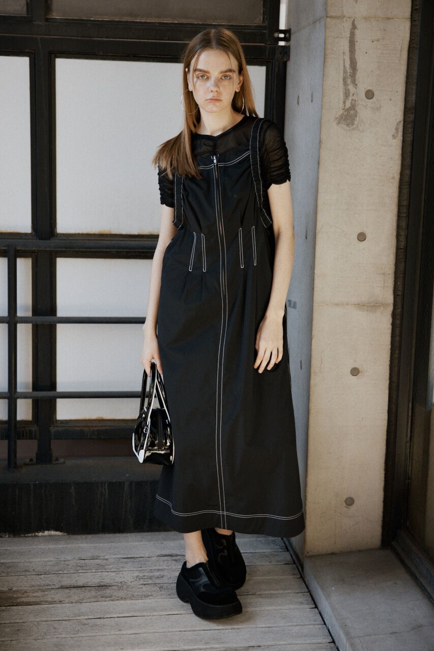 SLY「GATHER SHOULDER CAMI ロングワンピース」|ワンピース|