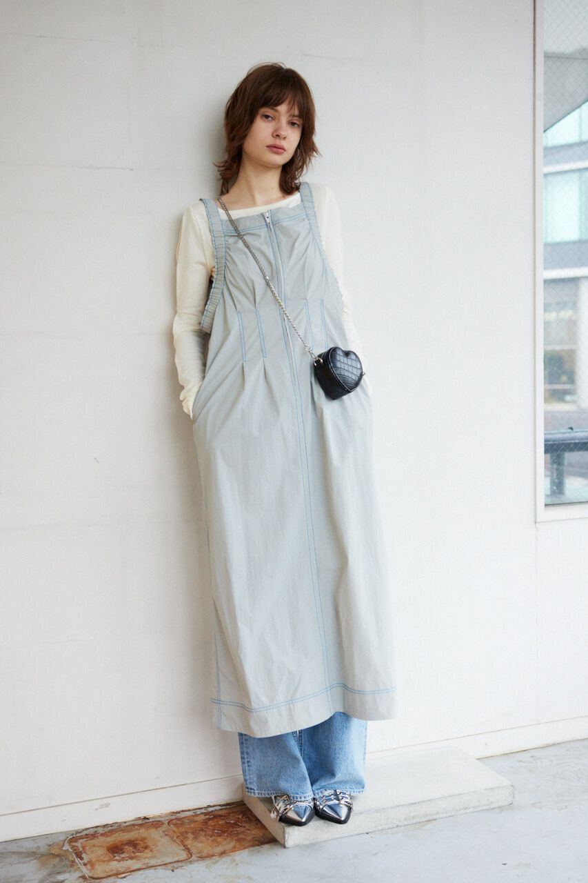 SLY「GATHER SHOULDER CAMI ロングワンピース」|ワンピース|