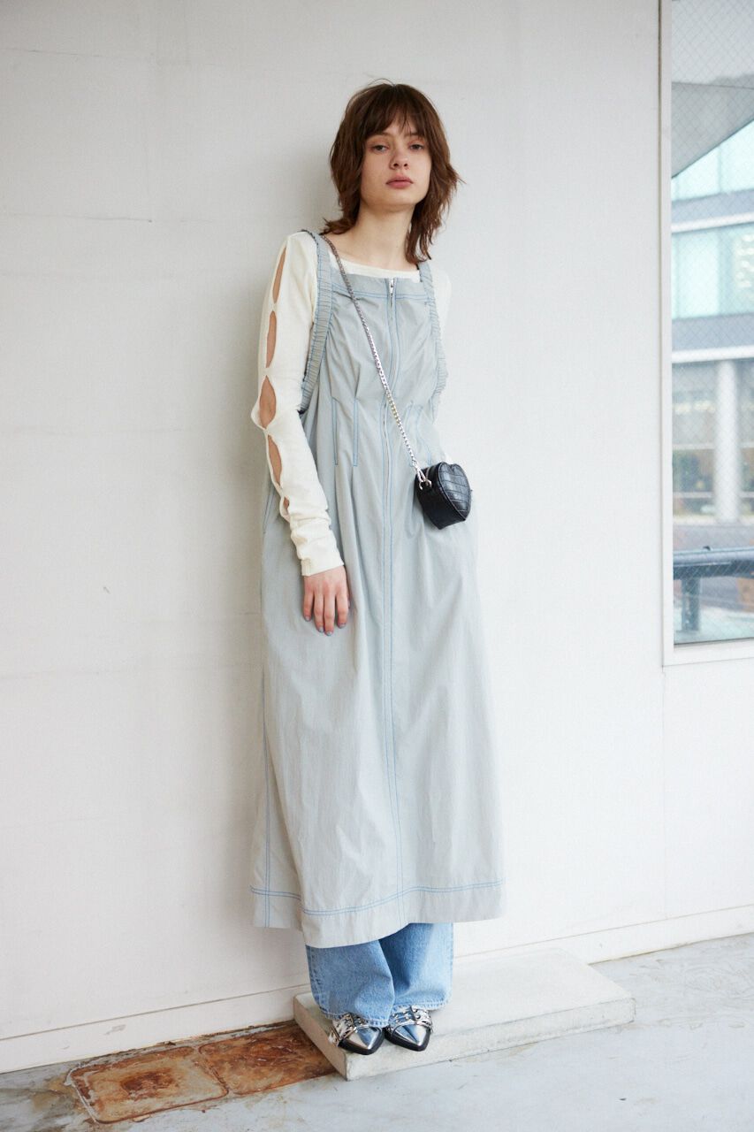 SLY「GATHER SHOULDER CAMI ロングワンピース」|ワンピース|