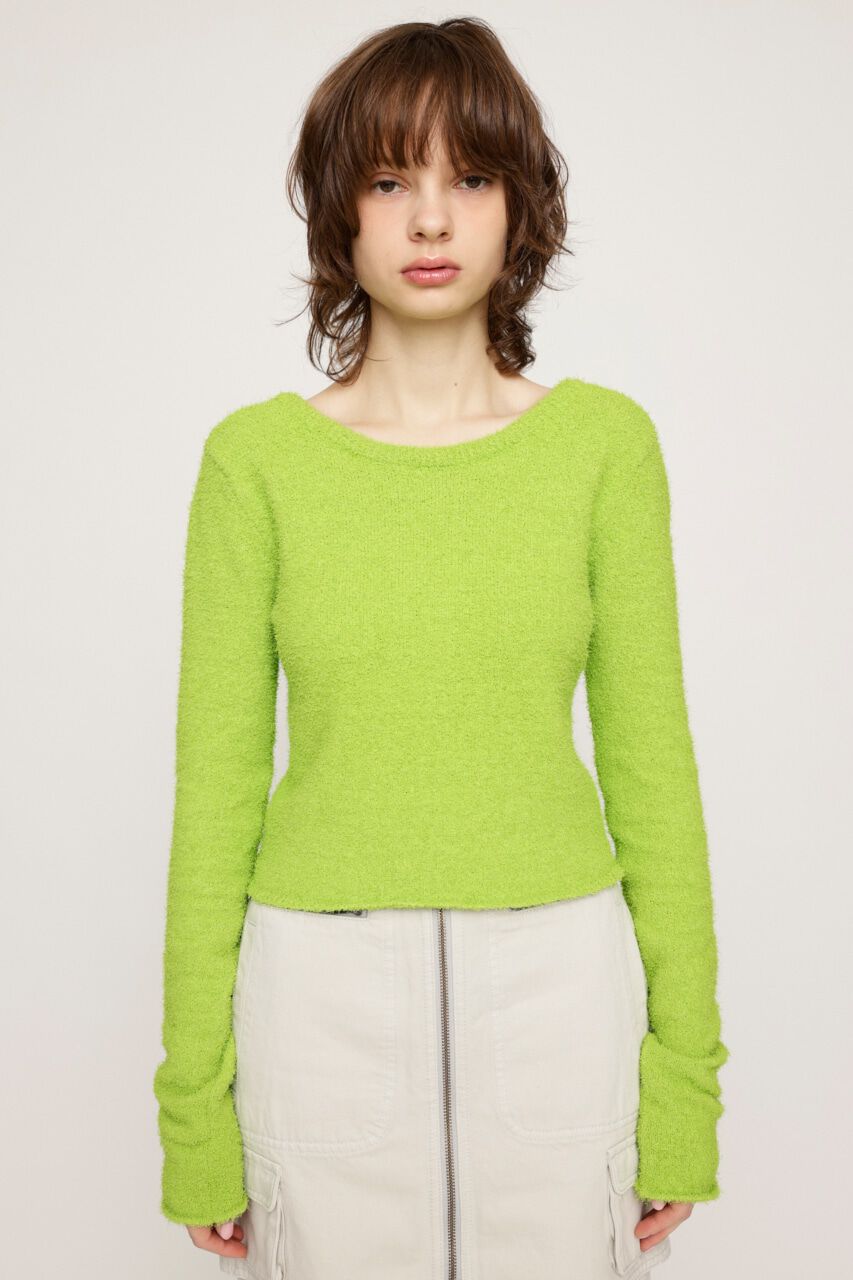 SLY「SPRING FRIZZY YARN 2WAY カーディガン」|カーディガン|