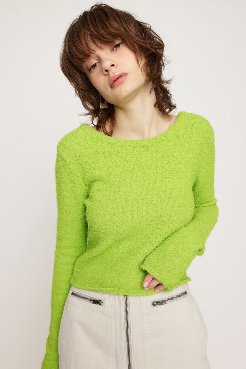 SLY「SPRING FRIZZY YARN 2WAY カーディガン」|カーディガン|