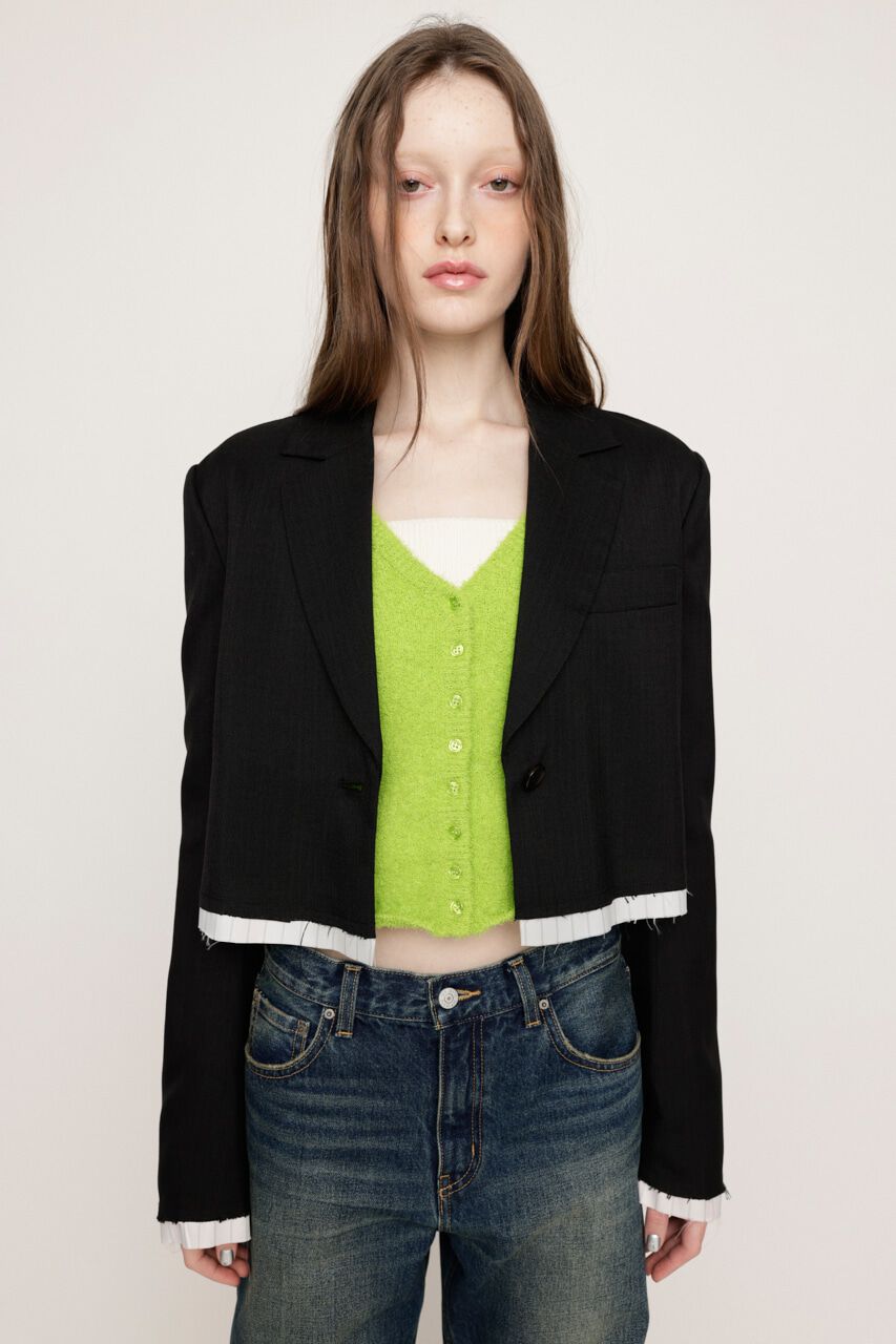 SLY「DAMAGE LINING SHORT ジャケット」|その他|BLK