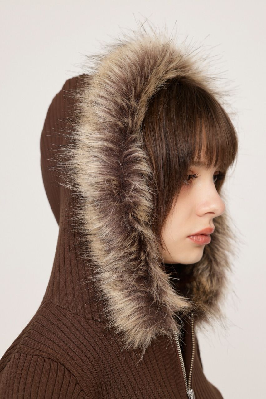 SLY「HinaYoshiharaxSLY KNIT HOODIE」|ニット・セーター|