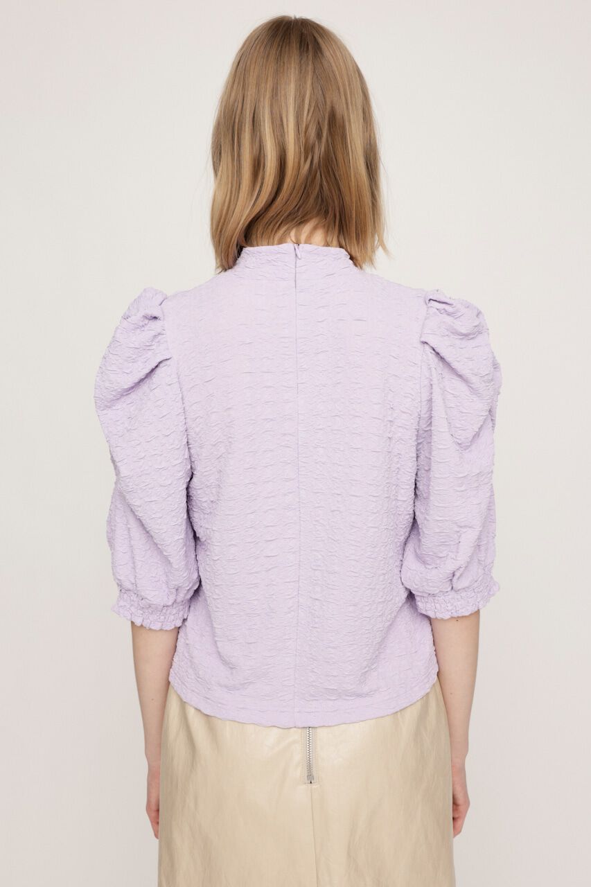 SLY「PUFF SLEEVE GATHER CUT トップス」|Tシャツ・カットソー|